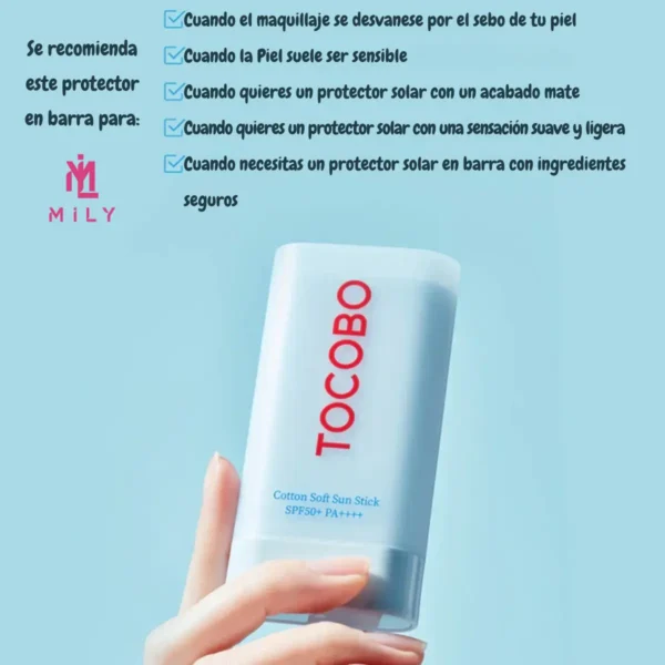 TOCOBO COTTON SOFT SUN STICK SPF50+ PA++++ 3 TOCOBO COTTON SOFT SUN STICK SPF50+ PA++++ 3