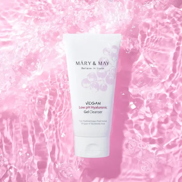 MaryMay Vegan Low pH Hyaluronic Gel to Foam cleanser 150ml 3 Mary&May Vegan Low pH Hyaluronic Gel to Foam cleanser 150ml