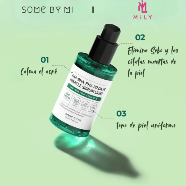 SOMEBYMI AHA.BHA.PHA 30 Days Miracle Serum Light 50ml 2 SOMEBYMI Sérum Ligero AHA BHA PHA 30 Days Miracle 50ml