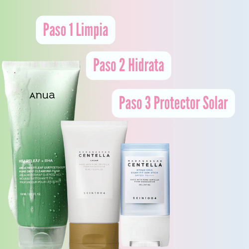 Rutina básica de skincare para mantener una piel radiante y saludable.