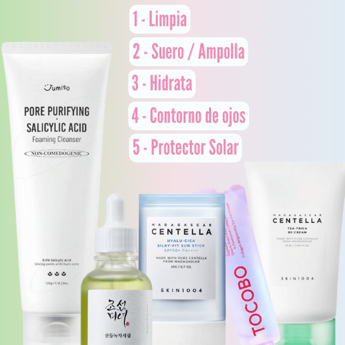 Rutinas intermedias que mejoran la salud y apariencia de la piel.