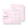 Caja con 4 unidades de la mascarilla PDRN Medicube Pink Collagen de hidrogel.